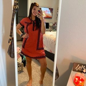 FRANCESCAS burnt orange dress